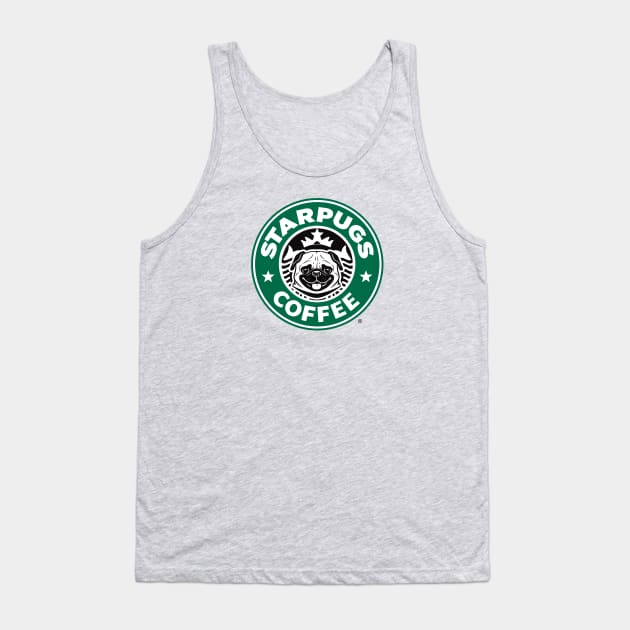 Starpugs Coffee Tank Top by Alema Art